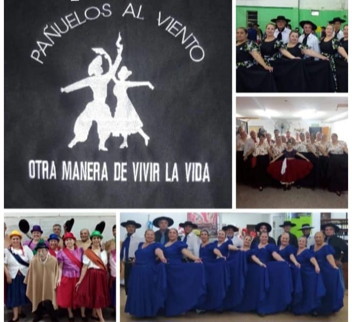 Grupo de folclore con vestimenta tradicional