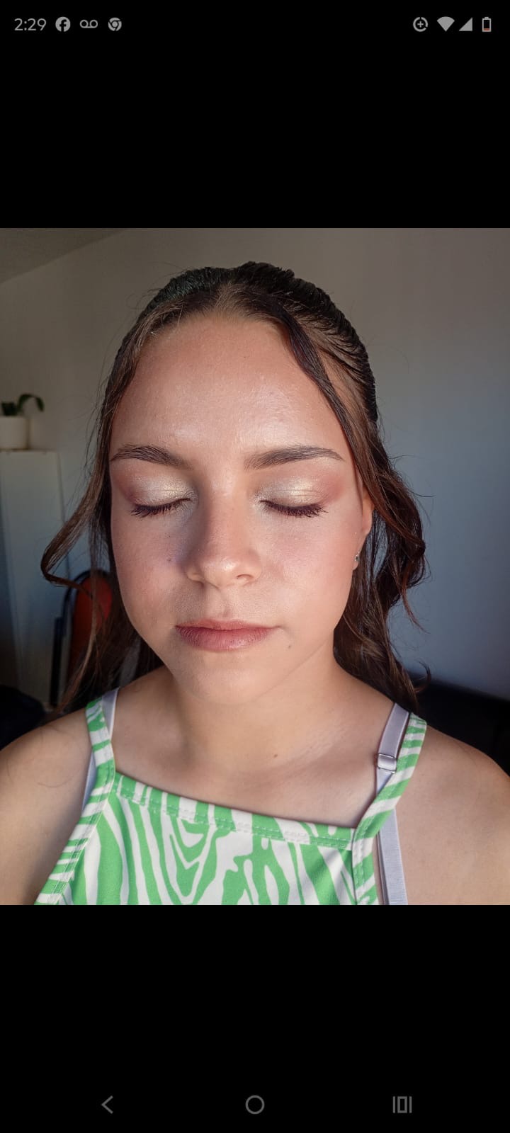 Trabajo de maquillaje realizado en el taller