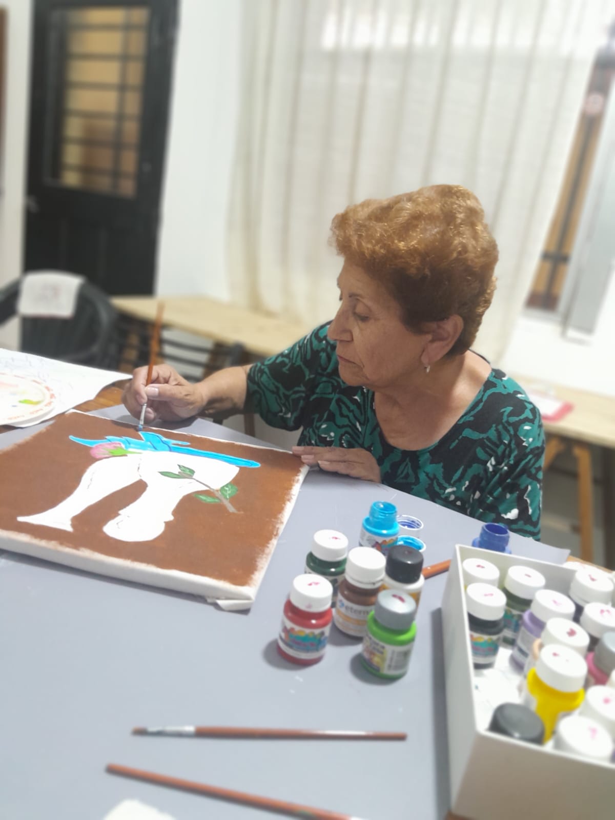 Taller de pintura: clase y trabajos realizados (1)