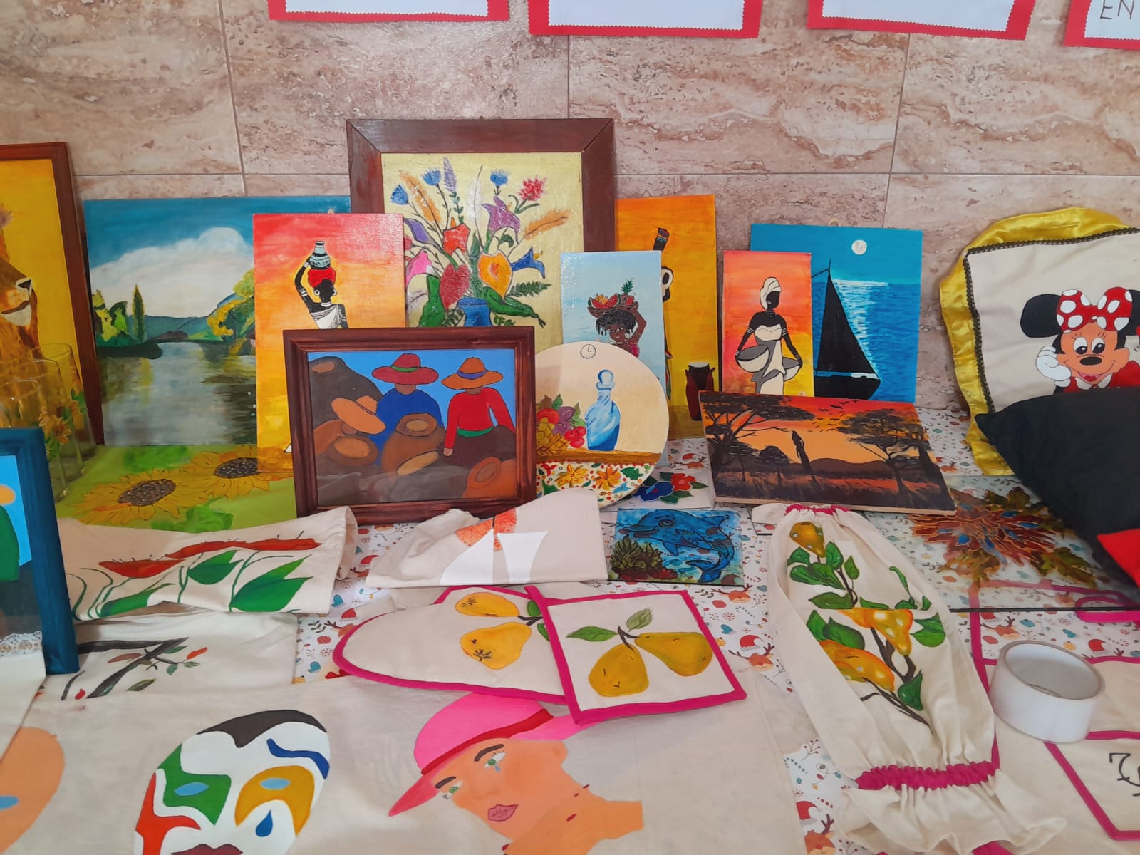 Taller de pintura: clase y trabajos realizados (3)