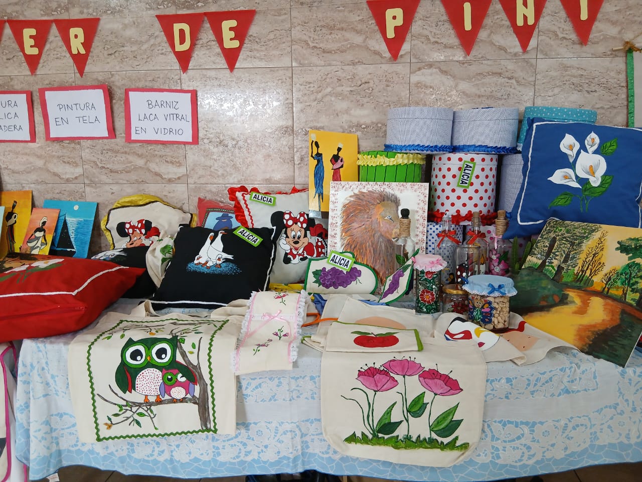 Taller de pintura: clase y trabajos realizados (4)