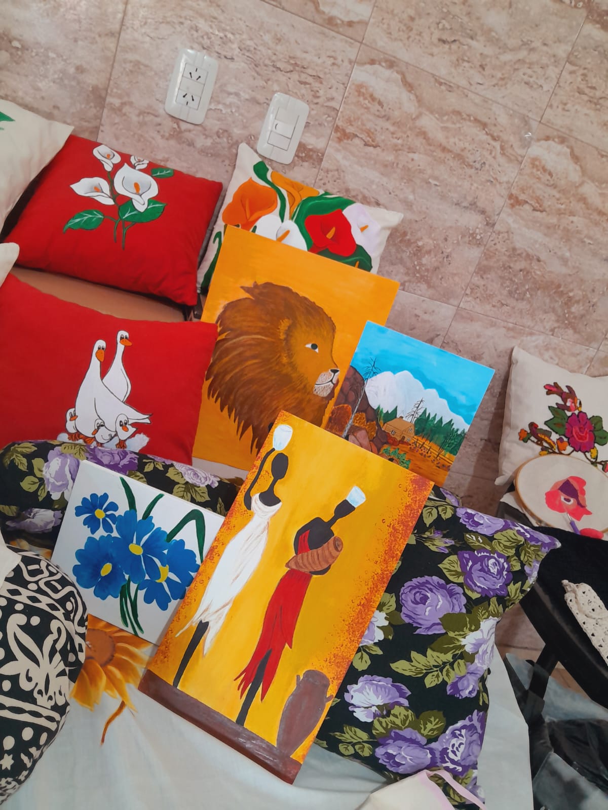 Taller de pintura: clase y trabajos realizados (5)