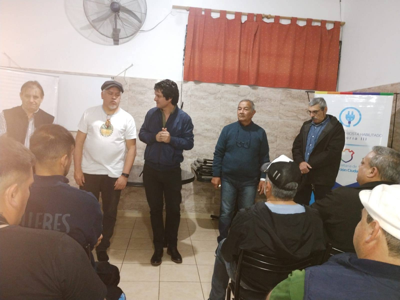 Participantes de una capacitación en el centro