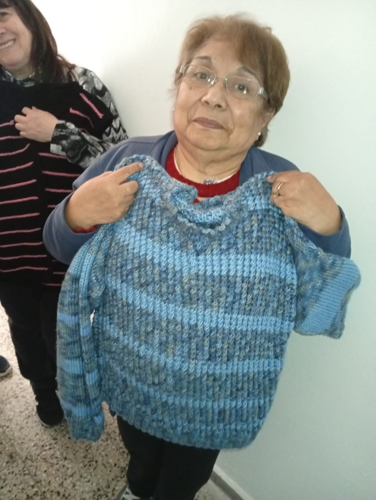 Prenda realizada por una participante del Taller de Tejido